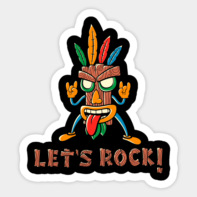 Let's Rock! Sticker by thewizardlouis